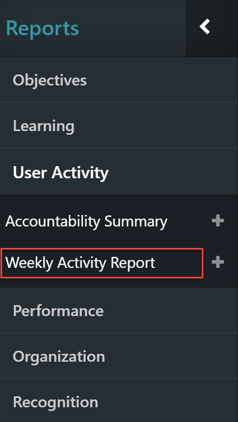 0806 - Rpts - User Activity - Weekly Activity Report - QA