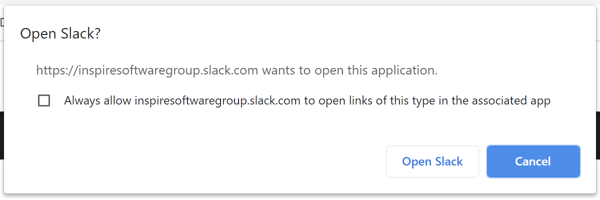 0831 - Slack - Allow - Open Slack message