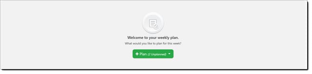 11 - Weekly Plan Welcome