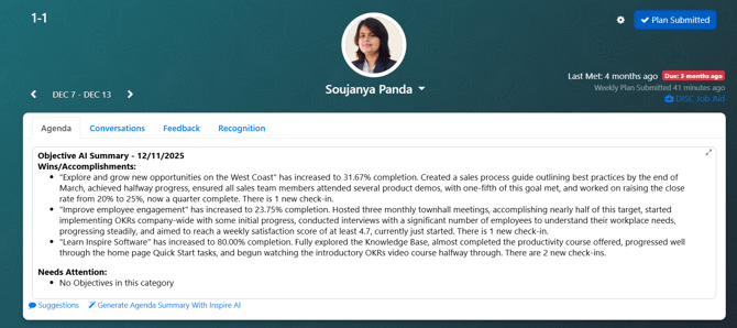 AI generated Agenda_1-1 conversations