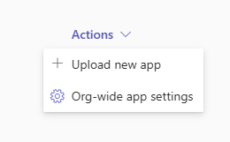 Actions - Upload New App