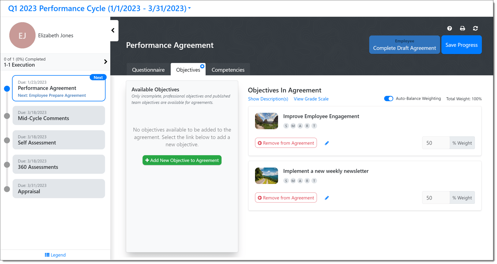 Preparing a Performance Agreement