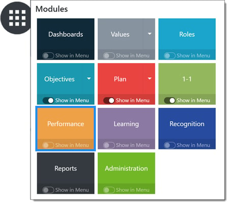 Performance Module Menu